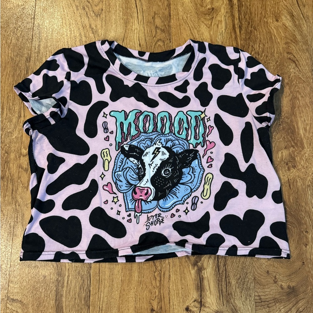 Cow Crop Top